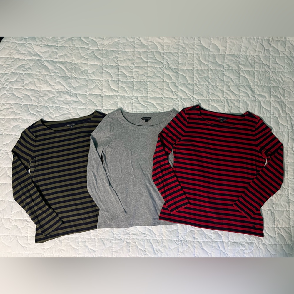 Brooks Brothers Women’s Striped Tops - Set of 3